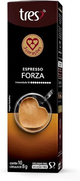 Cápsula Café Espresso Forza TRES 3 Corações