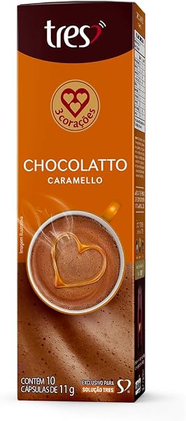 Cápsula Chocolatto Caramelo TRES 3 Corações