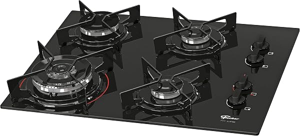Cooktop 4 Bocas a Gás Fischer Chama Fit Line