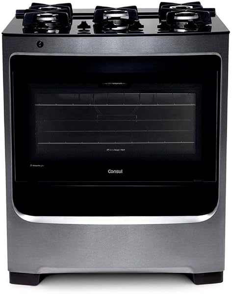 Fogão Consul 5 Bocas Inox Automático