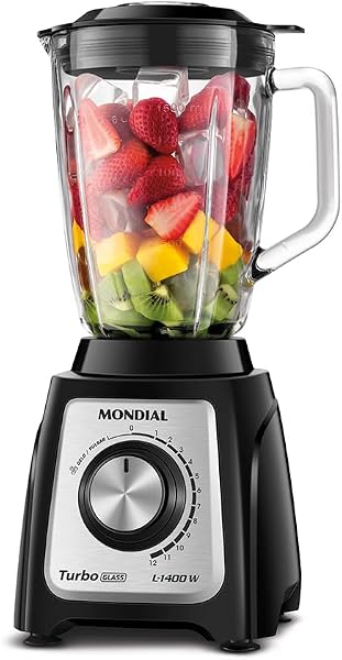 Liquidificador Mondial Turbo Glass L-1400-GI